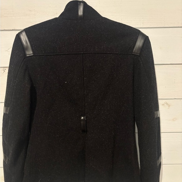 Black Utility Jacket with Military-Inspired Design in size small - Picture 3 of 15